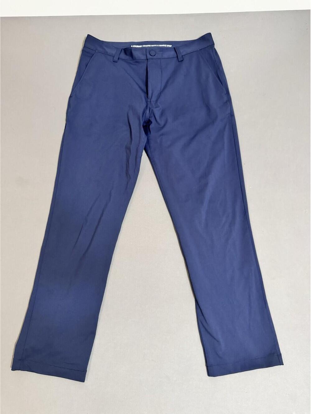 Rhone Commuter Pants Mens 30 Navy Blue Slim Fit Performance Chino Trousers